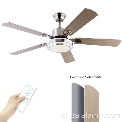 Ventilador de teto LED moderno com luz